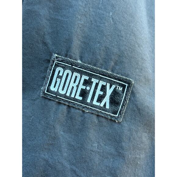 Vintage Cerros Gore-Tex Bomber Jacket Full Zip Large Oversized Black Purple Blue - Picture 6 of 8